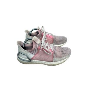 adidas Ultra Boost 19 in True Pink/White women’s size 9.5 athletic sneakers shoe